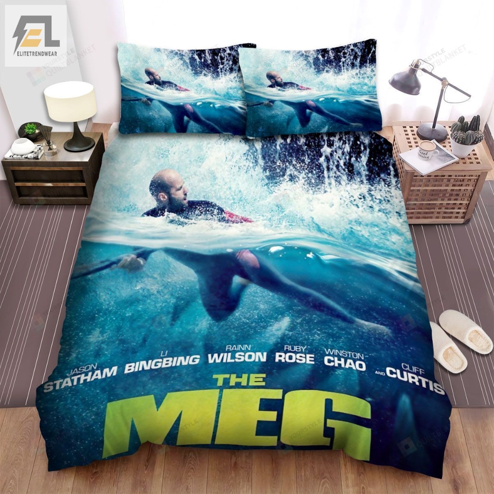 The Meg Poster 5 Bed Sheets Spread Comforter Duvet Cover Bedding Sets 