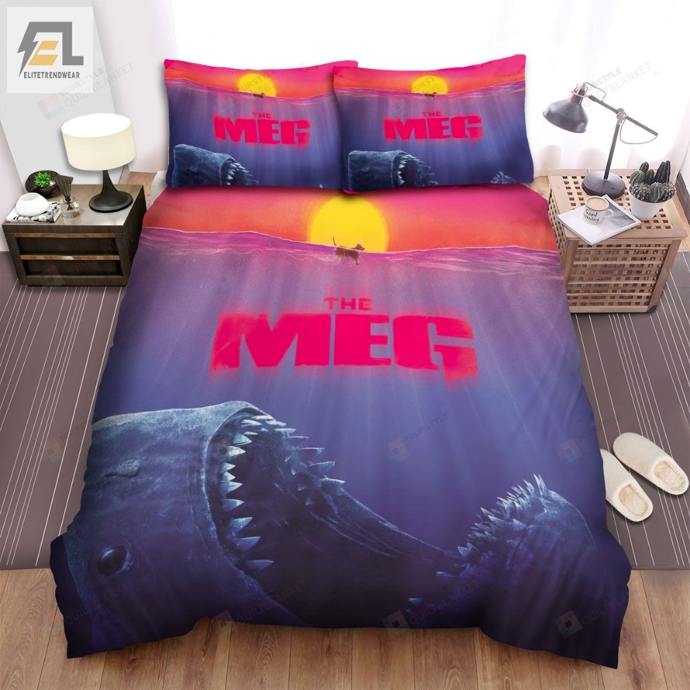 The Meg Poster 2 Bed Sheets Spread Comforter Duvet Cover Bedding Sets elitetrendwear 1