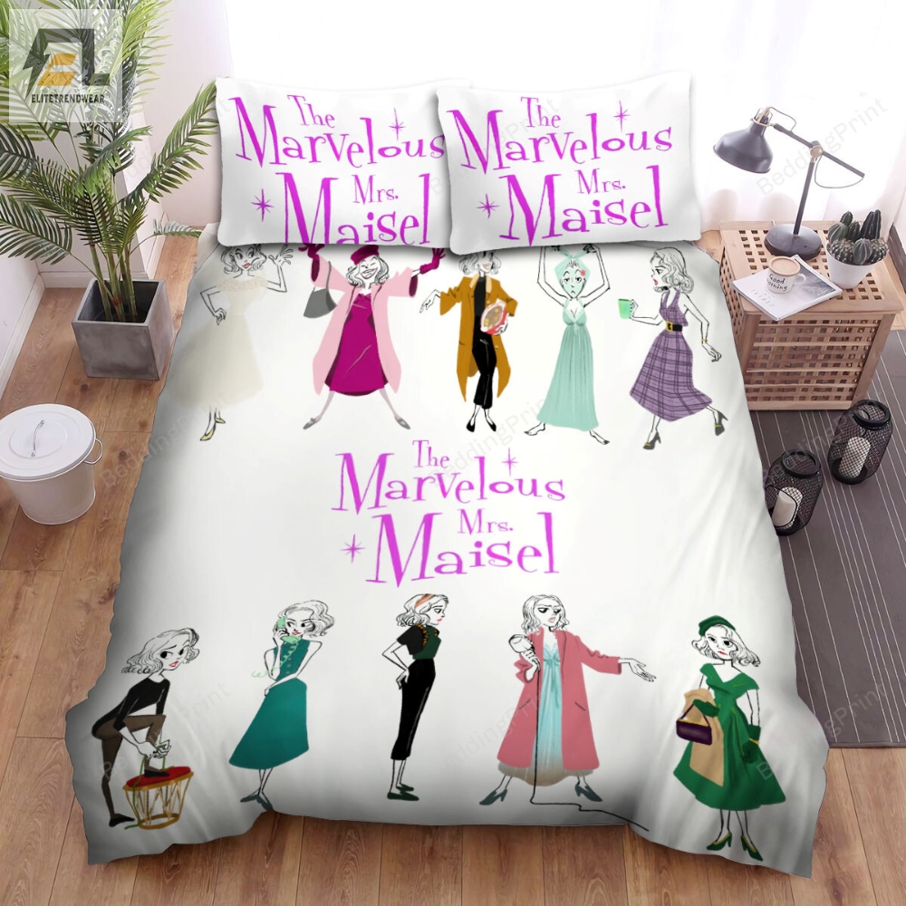 The Marvelous Mrs. Maisel Movie Digital Art Bed Sheets Duvet Cover Bedding Sets 
