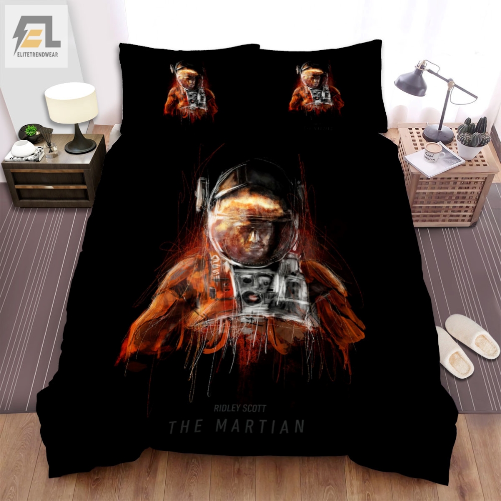 The Martian Ridley Scott Poster Bed Sheets Spread Comforter Duvet Cover Bedding Sets 