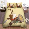 The Marshmallow Knight Cartoonish Illustration Bed Sheets Spread Duvet Cover Bedding Sets elitetrendwear 1