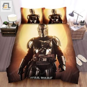 The Mandalorian 2019 The Mandalorian Poster Ver 5 Bed Sheets Duvet Cover Bedding Sets elitetrendwear 1 1