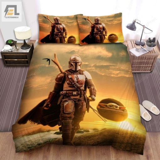 The Mandalorian 2019 The Mandalorian Poster Ver 2 Bed Sheets Duvet Cover Bedding Sets elitetrendwear 1 1