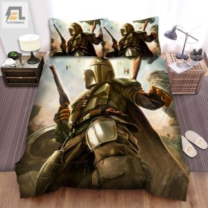 The Mandalorian 2019 The Mandalorian Artwork Ver 8 Bed Sheets Duvet Cover Bedding Sets elitetrendwear 1 1