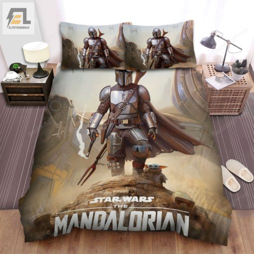 The Mandalorian 2019 The Mandalorian Artwork Ver 7 Bed Sheets Duvet Cover Bedding Sets elitetrendwear 1