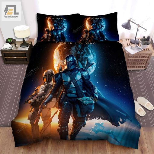 The Mandalorian 2019 Movie Poster Ver 7 Bed Sheets Duvet Cover Bedding Sets elitetrendwear 1