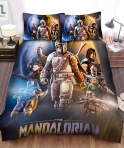 The Mandalorian 2019 Movie Poster Ver 6 Bed Sheets Duvet Cover Bedding Sets elitetrendwear 1 1