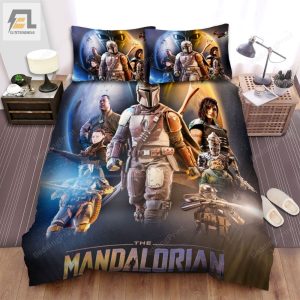 The Mandalorian 2019 Movie Poster Ver 6 Bed Sheets Duvet Cover Bedding Sets elitetrendwear 1 1