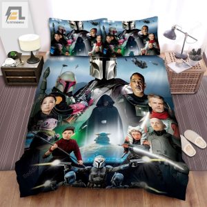 The Mandalorian 2019 Movie Poster Ver 5 Bed Sheets Duvet Cover Bedding Sets elitetrendwear 1 1