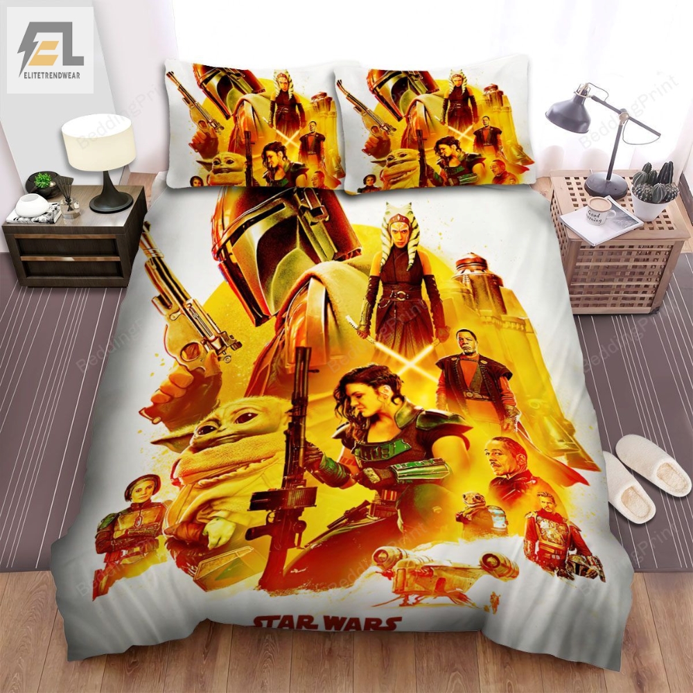 The Mandalorian 2019 Movie Poster Ver 3 Bed Sheets Duvet Cover Bedding Sets 