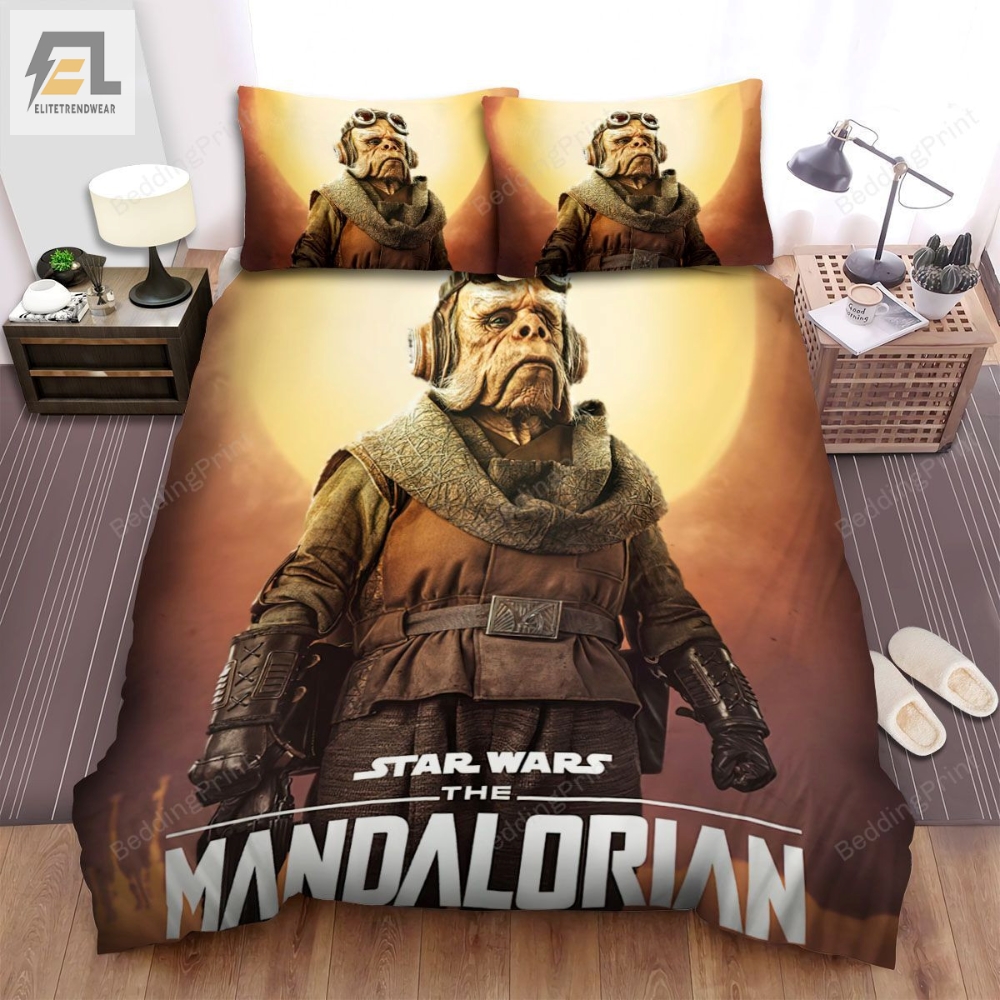 The Mandalorian 2019 Kuiil Movie Poster Bed Sheets Duvet Cover Bedding Sets 