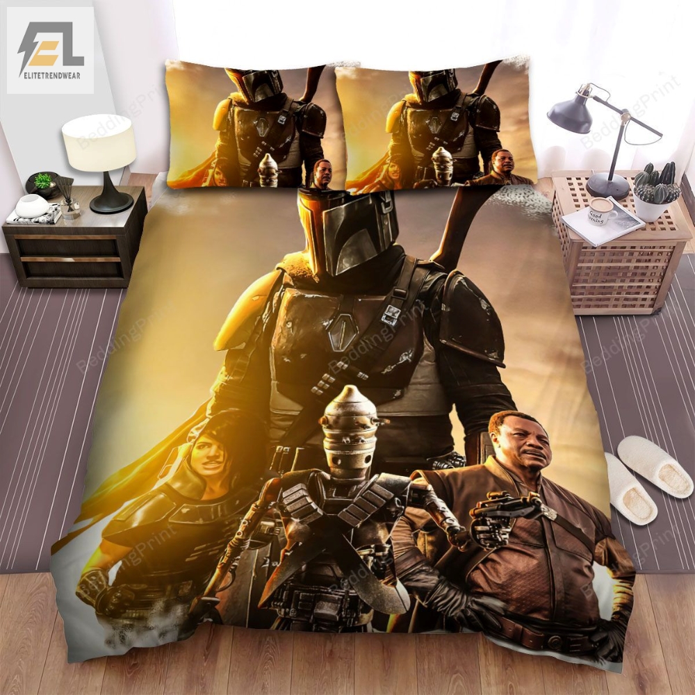 The Mandalorian 2019 Movie Poster Ver 1 Bed Sheets Duvet Cover Bedding Sets 