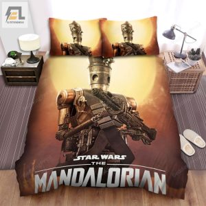 The Mandalorian 2019 Ig11 Movie Poster Bed Sheets Duvet Cover Bedding Sets elitetrendwear 1 1