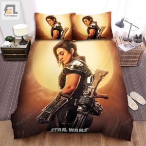 The Mandalorian 2019 Cara Dune Movie Poster Ver 2 Bed Sheets Duvet Cover Bedding Sets elitetrendwear 1 1
