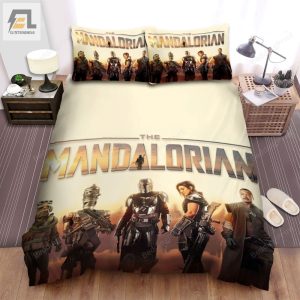 The Mandalorian 2019 All Main Actors Poster Bed Sheets Duvet Cover Bedding Sets elitetrendwear 1 1
