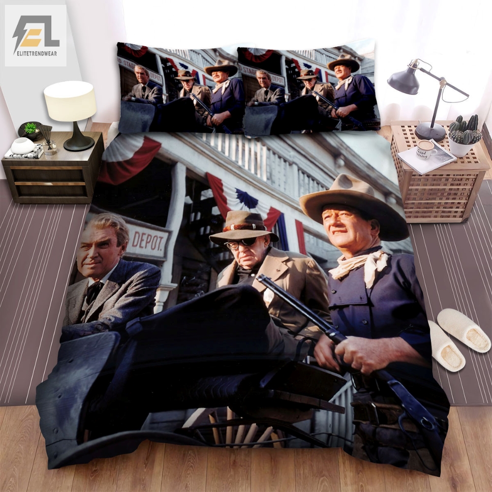 The Man Who Shot Liberty Valance 1962 Movie Scene Bed Sheets Spread Comforter Duvet Cover Bedding Sets 