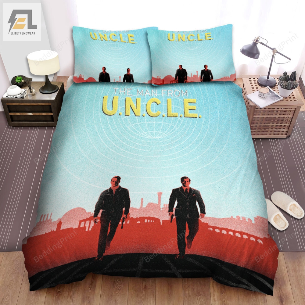 The Man From U.N.C.L.E Movie Poster 4 Bed Sheets Duvet Cover Bedding Sets 