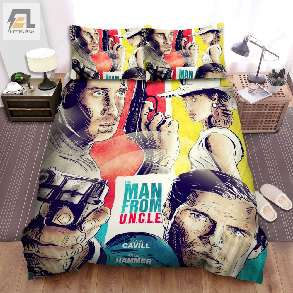 The Man From U.N.C.L.E Movie Art 4 Bed Sheets Duvet Cover Bedding Sets 