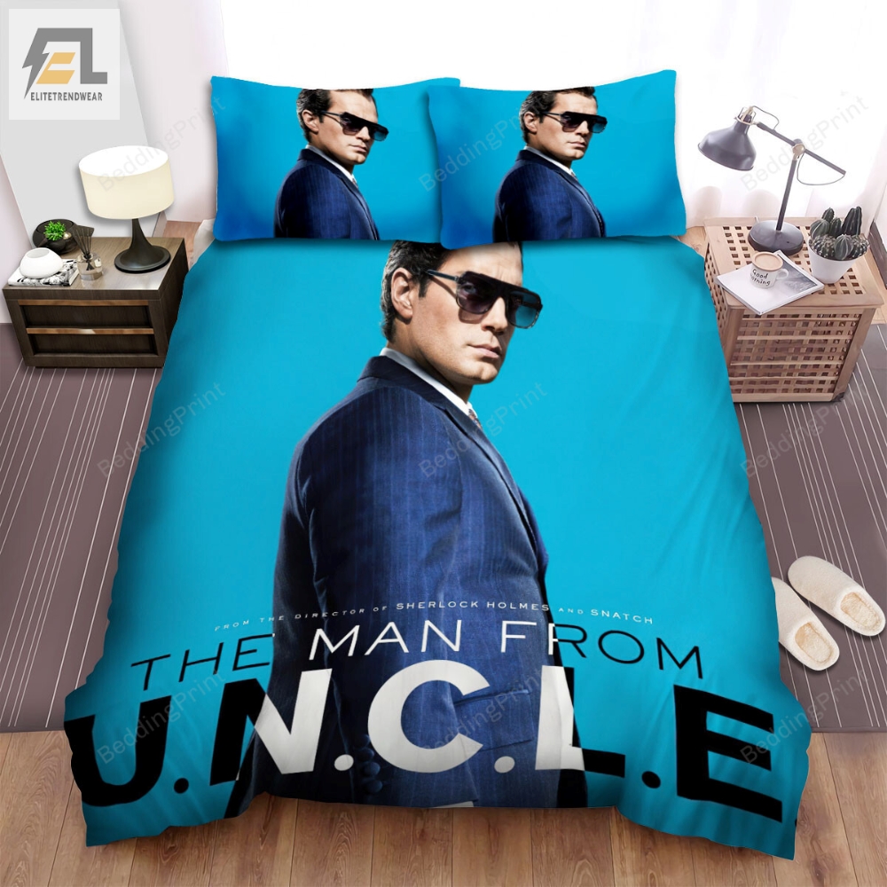 The Man From U.N.C.L.E Henry Cavill Poster Bed Sheets Duvet Cover Bedding Sets 