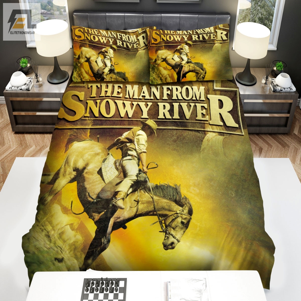 The Man From Snowy River 1982 Movie Poster Bed Sheets Spread Comforter Duvet Cover Bedding Sets 