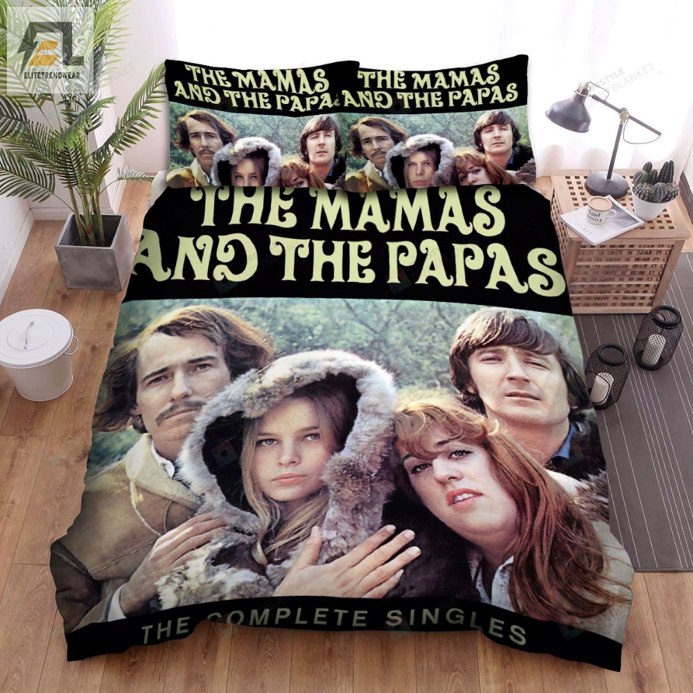 The Mamas  The Papas Band The Complete Singles Bed Sheets Spread Comforter Duvet Cover Bedding Sets 