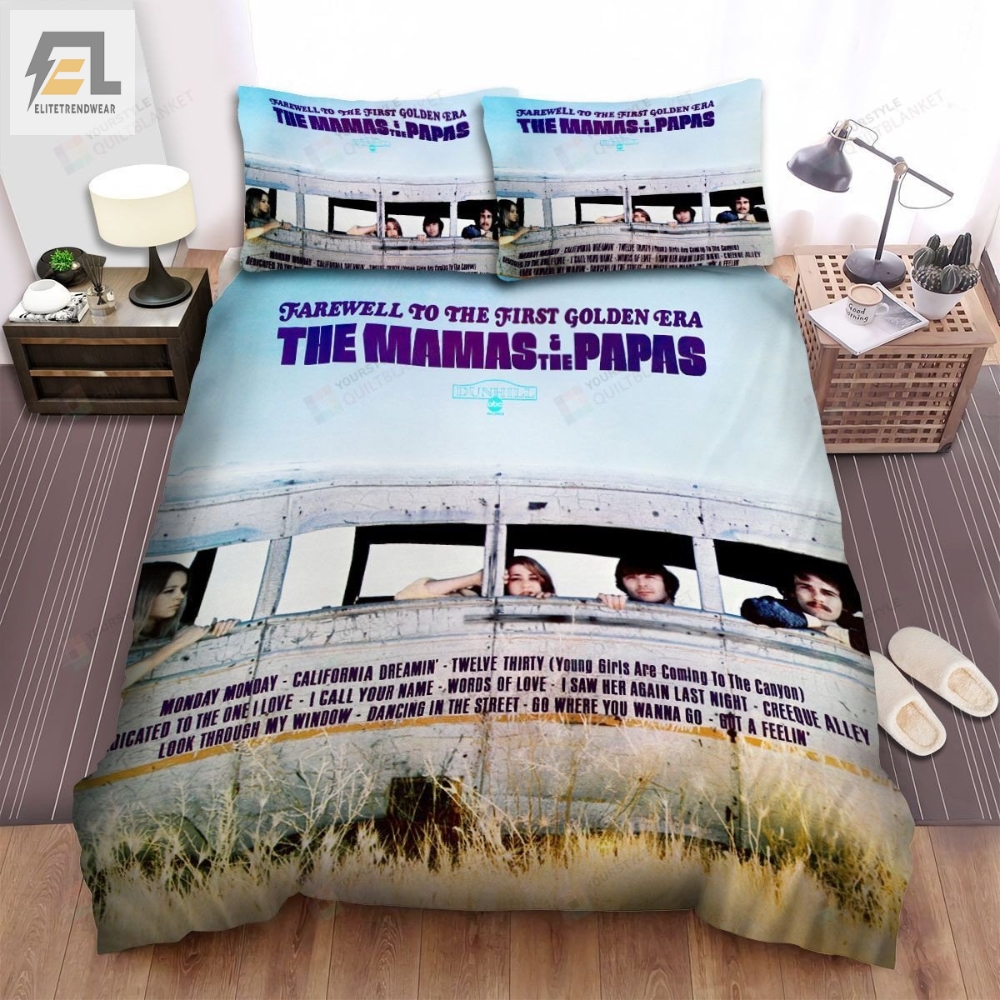 The Mamas  The Papas Band Farewell Bed Sheets Spread Comforter Duvet Cover Bedding Sets 