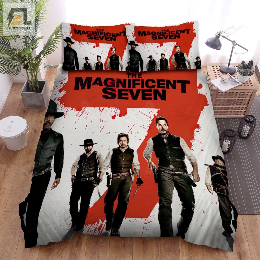 The Magnificent Seven 2016 Poster Theme 1 Bed Sheets Spread Comforter Duvet Cover Bedding Sets 