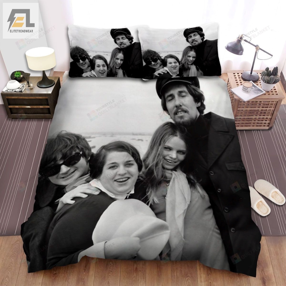 The Mamas  The Papas Band Beach Bed Sheets Spread Comforter Duvet Cover Bedding Sets 