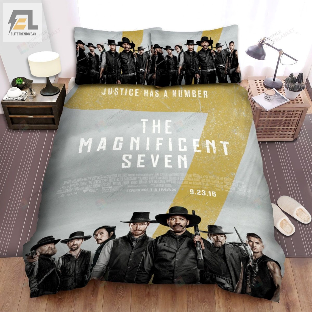 The Magnificent Seven 2016 Movie Poster Ver 1 Bed Sheets Spread Comforter Duvet Cover Bedding Sets 