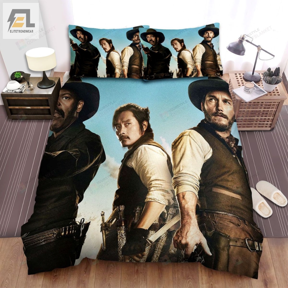 The Magnificent Seven 2016 Movie Poster Theme Ver 3 Bed Sheets Spread Comforter Duvet Cover Bedding Sets 