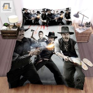The Magnificent Seven 2016 Movie Poster Theme Bed Sheets Spread Comforter Duvet Cover Bedding Sets elitetrendwear 1 1
