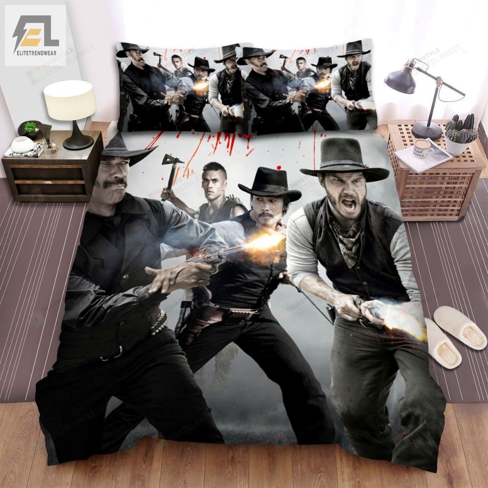 The Magnificent Seven 2016 Movie Poster Theme Bed Sheets Spread Comforter Duvet Cover Bedding Sets 