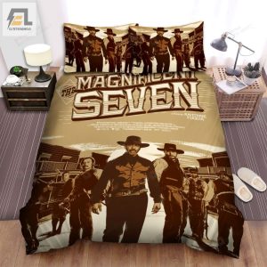 The Magnificent Seven 2016 Fanart Poster 1 Bed Sheets Spread Comforter Duvet Cover Bedding Sets elitetrendwear 1 1