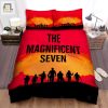 The Magnificent Seven 1960 Sunset Movie Poster Bed Sheets Spread Comforter Duvet Cover Bedding Sets elitetrendwear 1