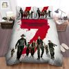 The Magnificent Seven 1960 Seven Red Blood Movie Poster Bed Sheets Spread Comforter Duvet Cover Bedding Sets elitetrendwear 1