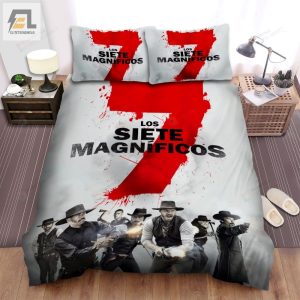 The Magnificent Seven 1960 Proximamente Movie Poster Bed Sheets Spread Comforter Duvet Cover Bedding Sets elitetrendwear 1 1