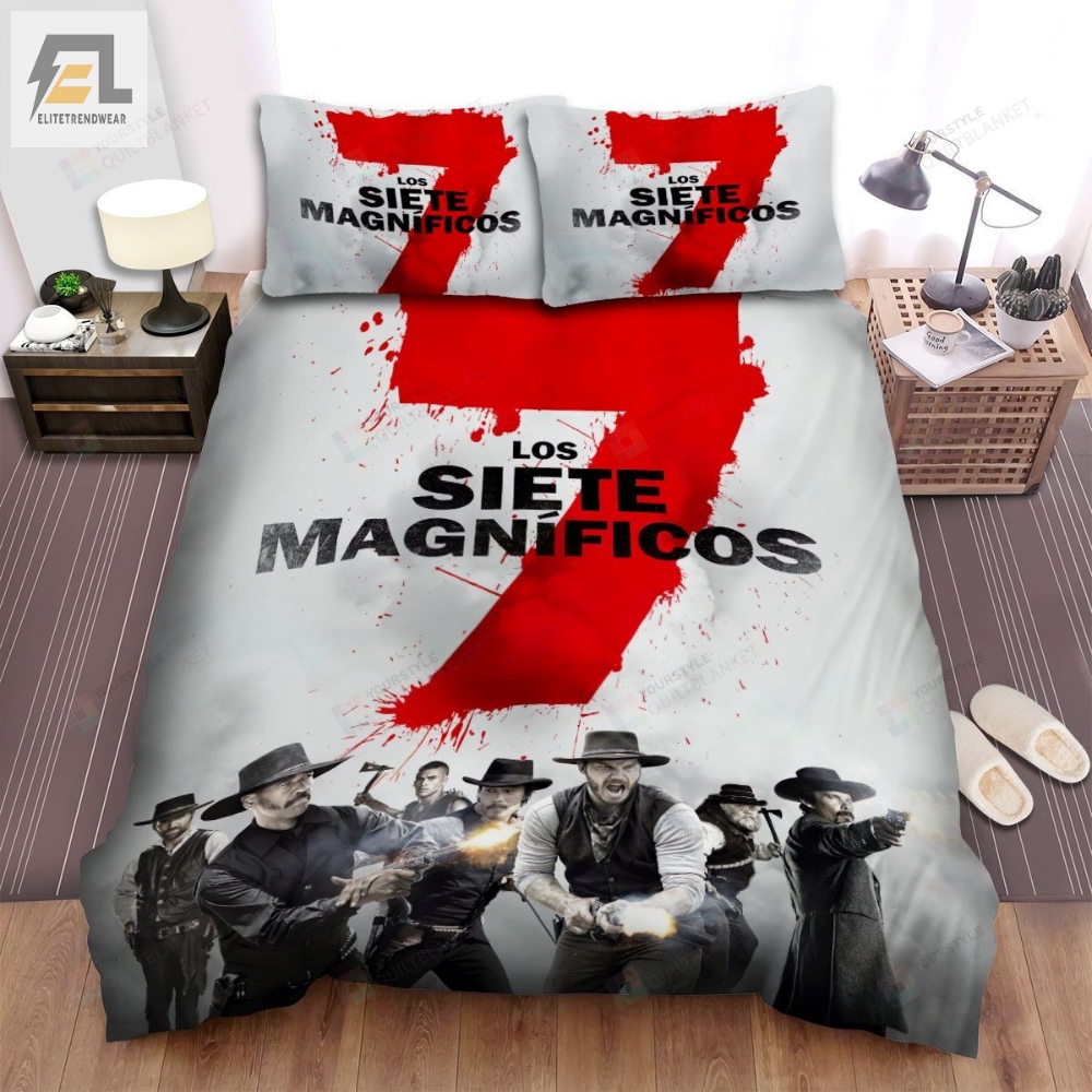 The Magnificent Seven 1960 Proximamente Movie Poster Bed Sheets Spread Comforter Duvet Cover Bedding Sets 