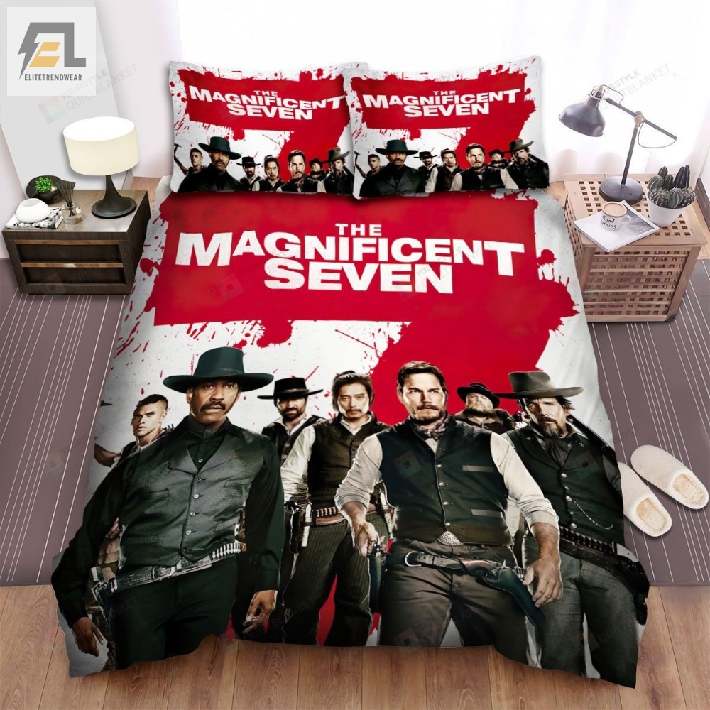 The Magnificent Seven 1960 Poster Movie Poster Bed Sheets Spread Comforter Duvet Cover Bedding Sets Ver 3 