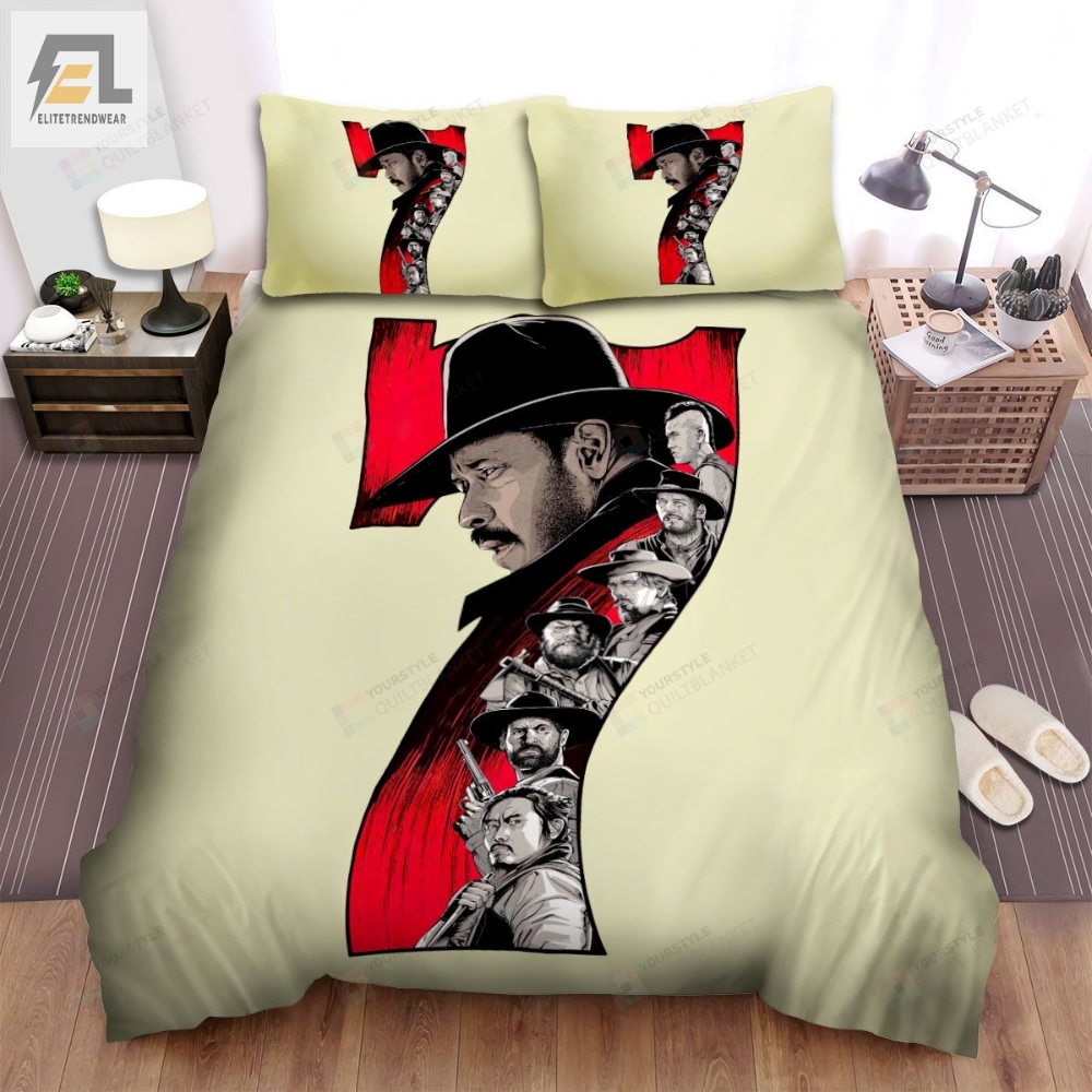 The Magnificent Seven 1960 Fan Make Movie Poster Bed Sheets Spread Comforter Duvet Cover Bedding Sets 