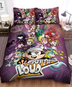 The Loud House The Super Loud Bed Sheets Spread Duvet Cover Bedding Sets elitetrendwear 1 1