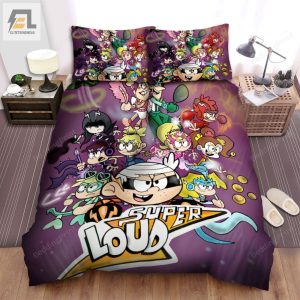 The Loud House The Super Loud Bed Sheets Spread Duvet Cover Bedding Sets elitetrendwear 1 1