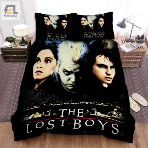The Lost Boys Sleep All Day Party All Night Never Grow Old Never Die Itas Fun To Be A Vampire Movie Poster Bed Sheets Spread Comforter Duvet Cover Bedding Sets elitetrendwear 1 1