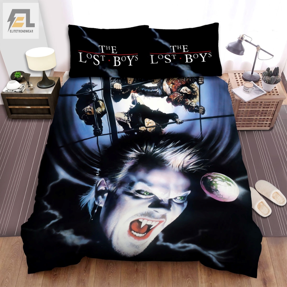 The Lost Boys Being Wild Is In Their Blood Movie Poster Bed Sheets Spread Comforter Duvet Cover Bedding Sets 