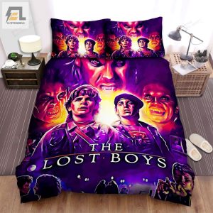 The Lost Boys Art Movie Poster Of All Actors Movie Bed Sheets Spread Comforter Duvet Cover Bedding Sets elitetrendwear 1 1