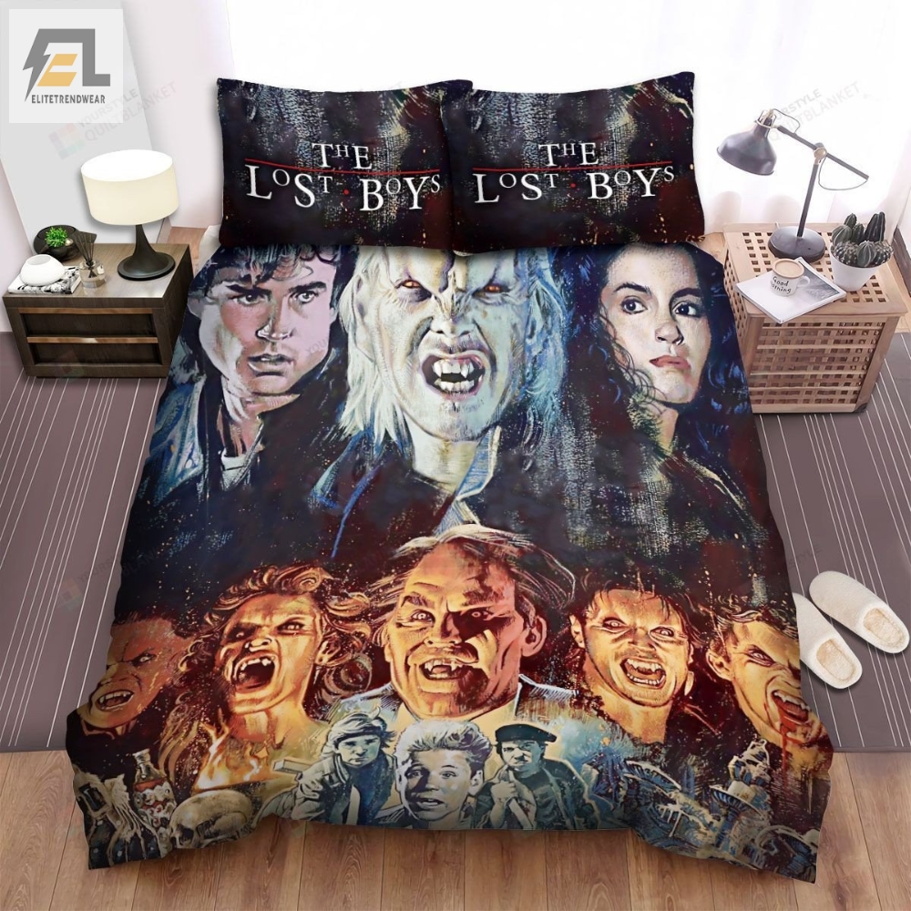 The Lost Boys Art Face Of Main Actor In Movie Bed Sheets Spread Comforter Duvet Cover Bedding Sets 