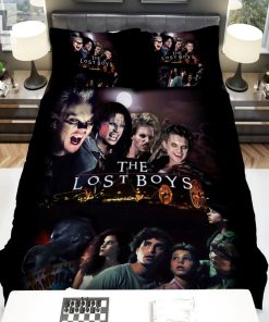 The Lost Boys Art Angry Of Four People With The Face Of People Are Afraid Movie Poster Bed Sheets Spread Comforter Duvet Cover Bedding Sets elitetrendwear 1 1