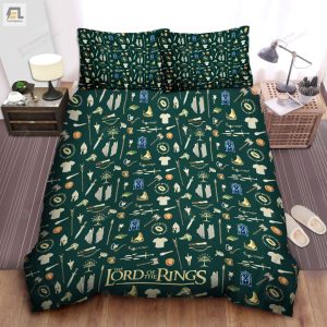 The Lord Of The Ring Weapons Shield Armor Bed Sheets Spread Duvet Cover Bedding Sets elitetrendwear 1 1