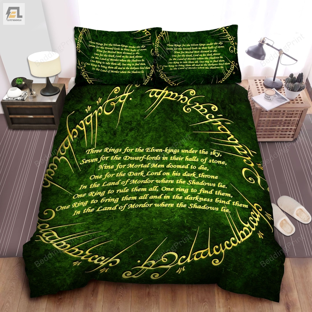 The Lord Of The Ring The Ring Of Powers Bed Sheets Duvet Cover Bedding Sets 