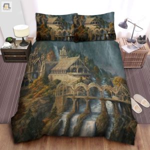 The Lord Of The Ring The Rivendell Pattern Bed Sheets Duvet Cover Bedding Sets elitetrendwear 1 1
