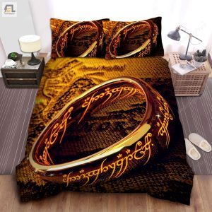 The Lord Of The Ring Powerful Ring Bed Sheets Duvet Cover Bedding Sets elitetrendwear 1 1